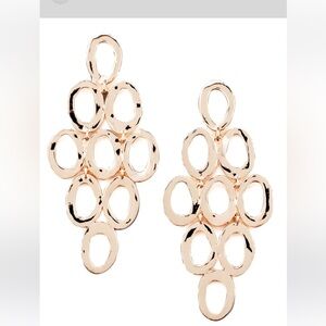 IPPOLITA Rose Gold Open Cascade Post Earrings